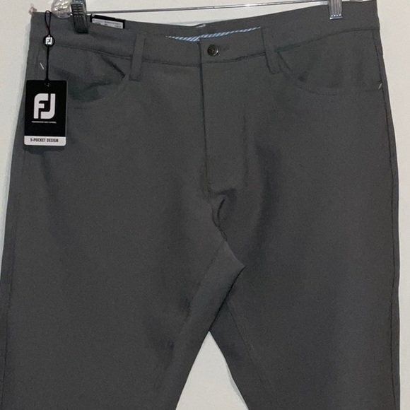 FOOTJOY GOLF 5 POCKET PERFORMANCE STRETCH GREY CHINO PANTS 36x39 NWT
